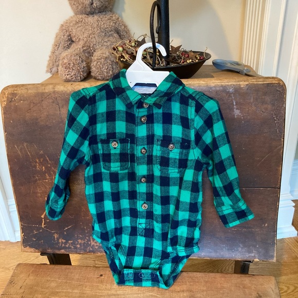 Osh Kosh B’Gosh Flannel Bodysuit - Picture 5 of 11
